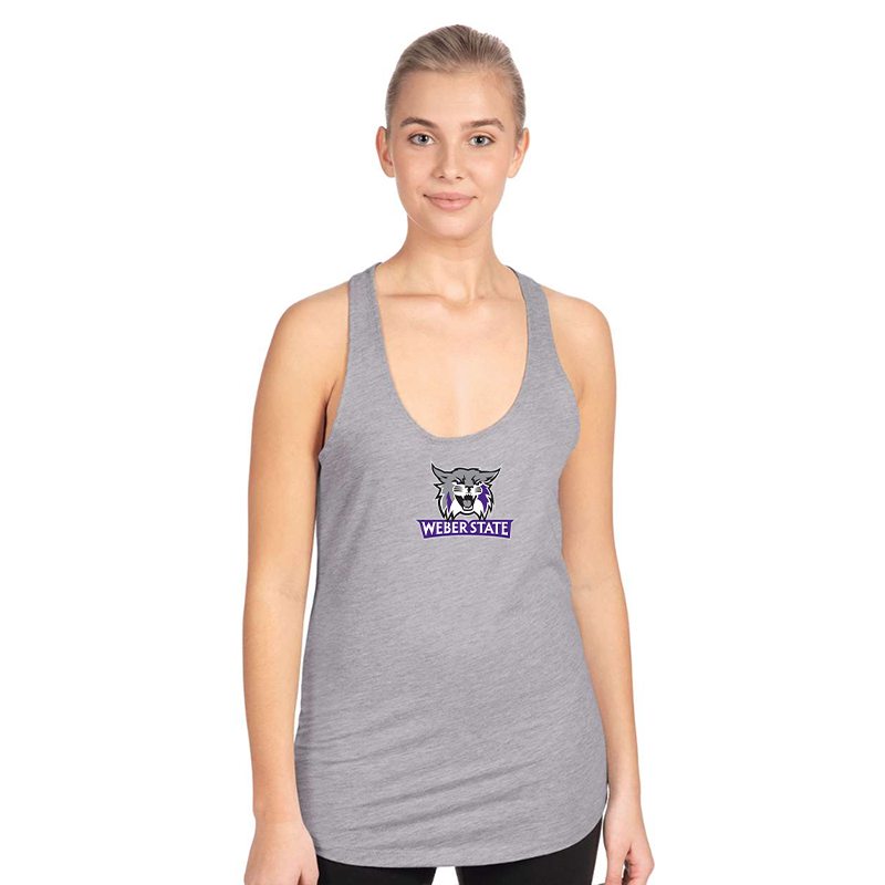 Women's Weber State Wildcats Next Level Ideal Racerback Tank
